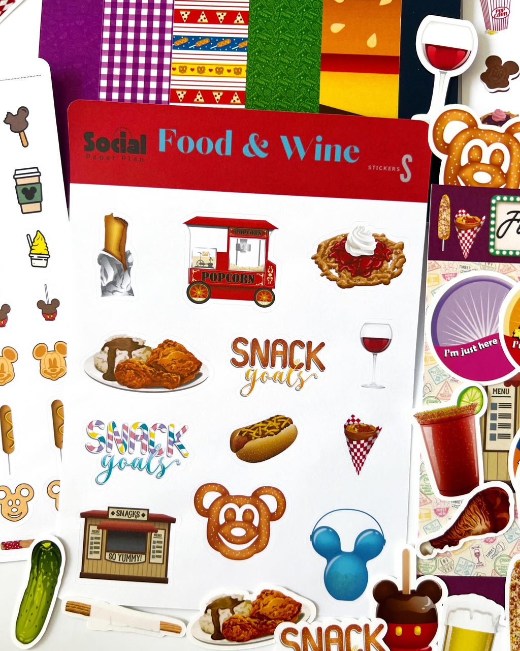 Food & Wine Sticker Sheet 5x7