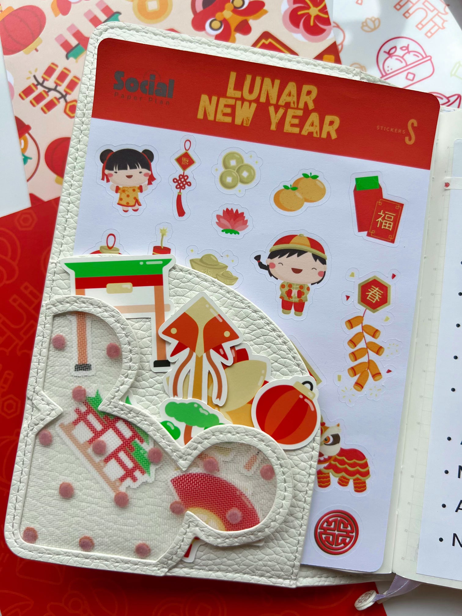 Lunar New Year Sticker Sheet 5x7