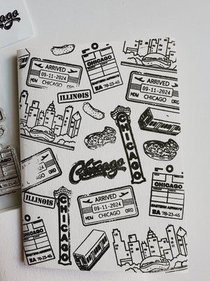 Chicago 3x4 Stamp Set