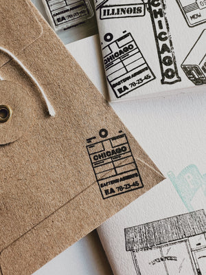 Chicago 3x4 Stamp Set