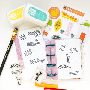 Palm Springs Mod House and Stiff Drink Stamp Set
