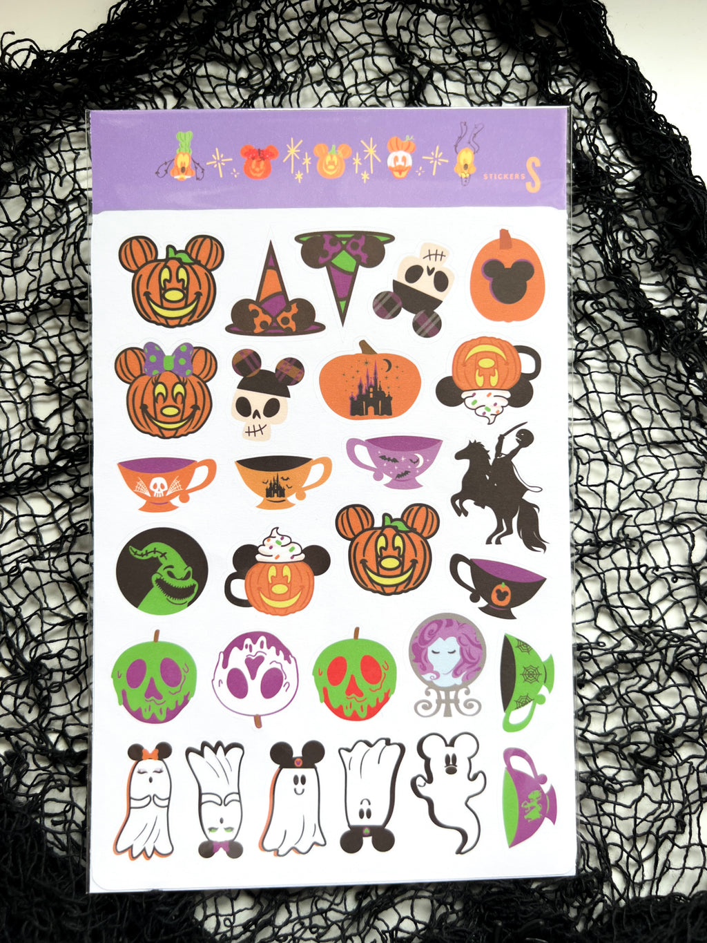 Halloween Icons Sticker Sheet