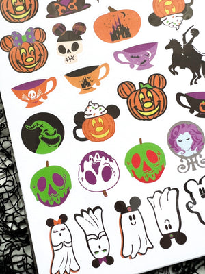 Halloween Icons Sticker Sheet