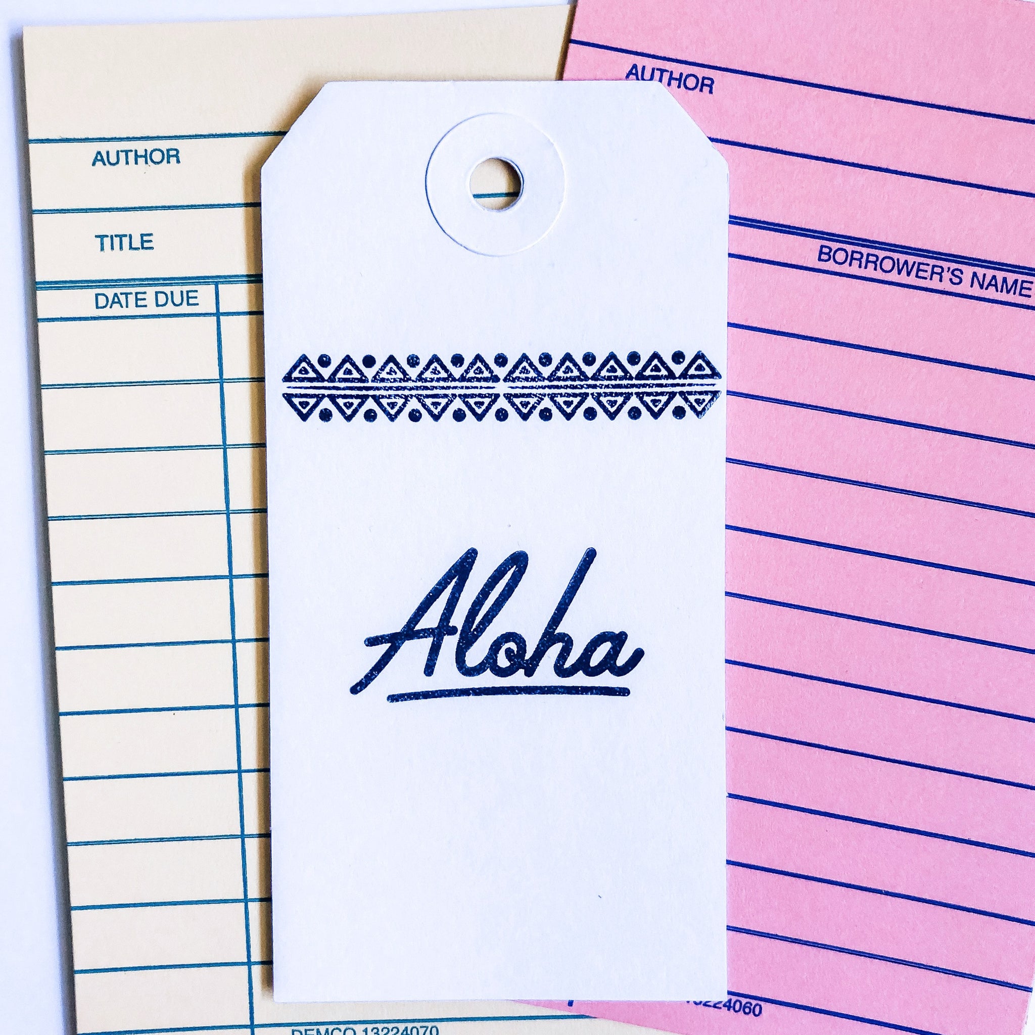Aloha and tribal pattern stamp. Clear stamp for stamping with ink.  For projects like rubber stamping, bujo notebooks, journaling, mini books, scrapbooking, modern memory keeping, planners, memory planning, scrapbooks and more. 