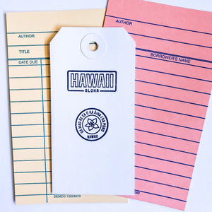 Hawaii plates stamp set. Perfect for bullet journals, memory keeping, scrapbooking, planning, and other paper crafts!