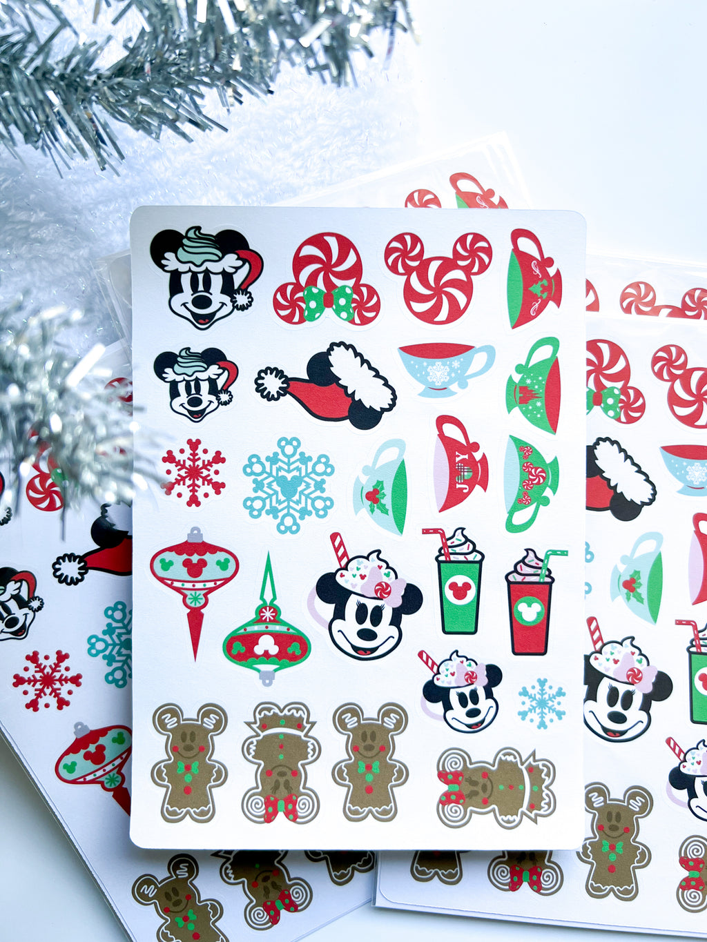 Christmas in the Parks Sticker Sheet