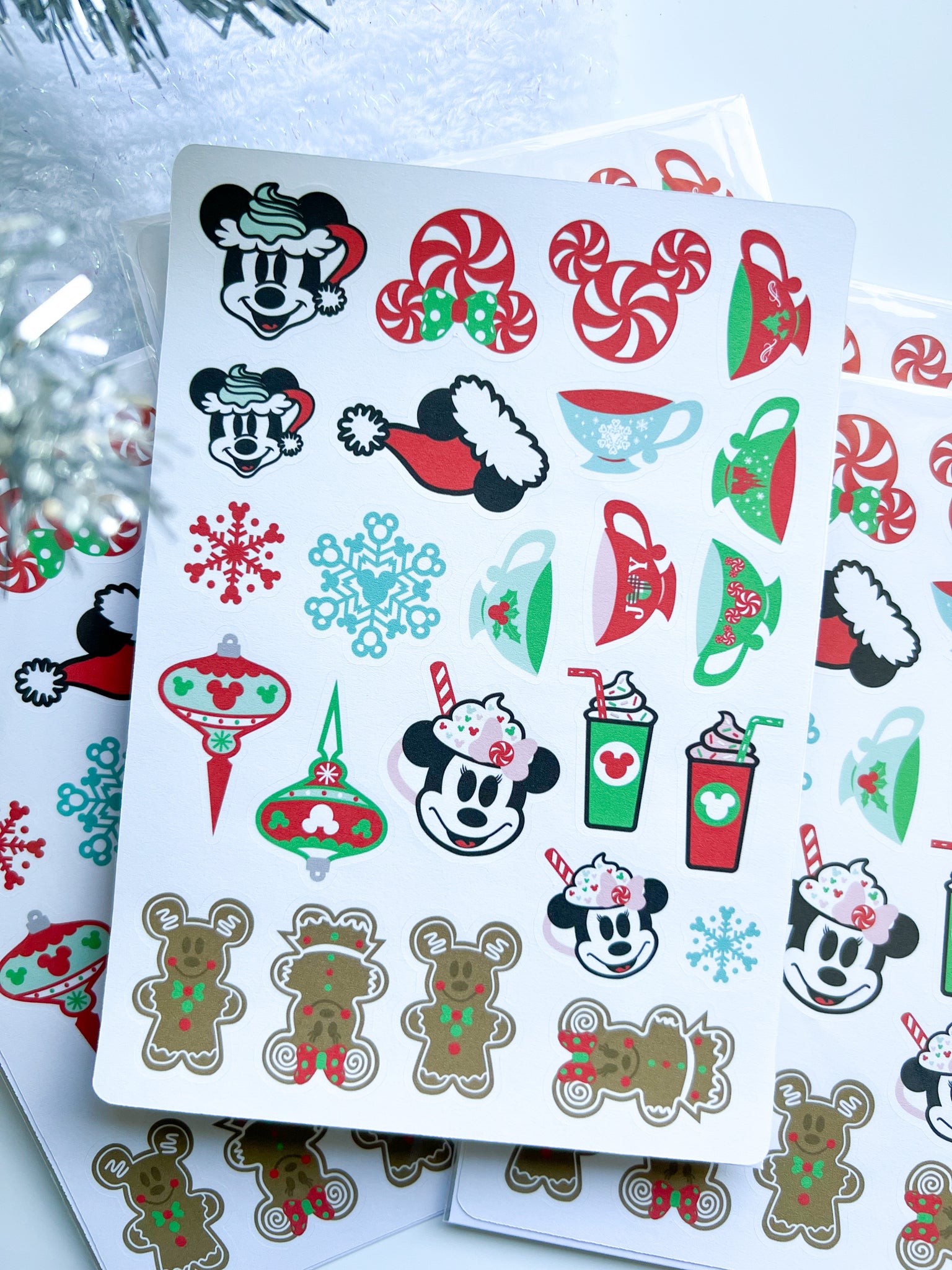 Christmas in the Parks Sticker Sheet